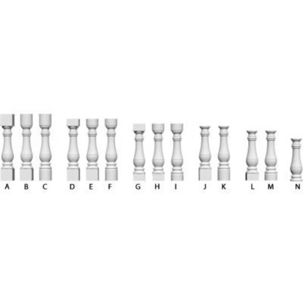 Ekena FiberThaneÂ Bradford Baluster, 5